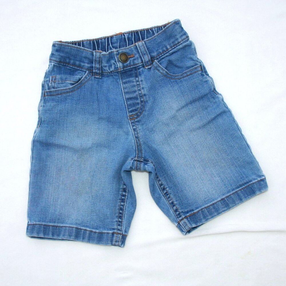 BOYS 5 DENIM SHORTS w/ POCKETS & ADJUSTABLE WAIST SUMMER BOTTOMS